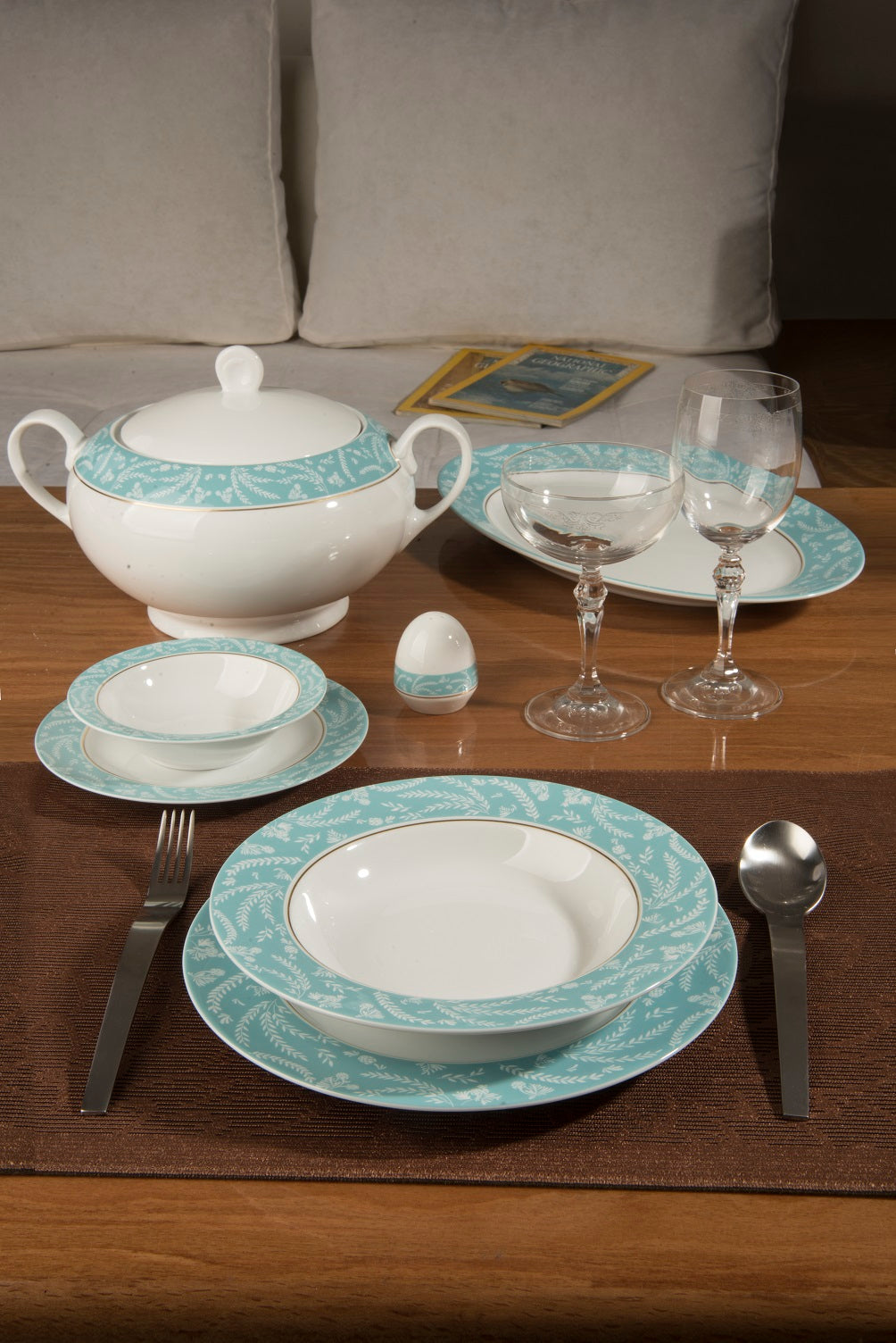 Dinner Set - Athen turquoise (28pcs)