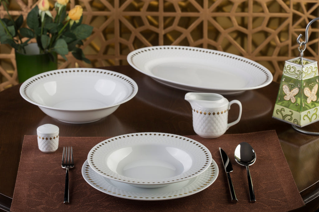Dinner Set - Golden Ray ( 28 pcs )