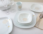 Dinner Set - Square - Golden Lotus (27pcs)