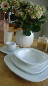 Dinner set - white Singles Quattro (5pcs)